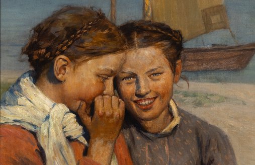 Berthold Genzmer, Kurische Mädchen, undatiert, (c) Sammlung Jelena Kosinova