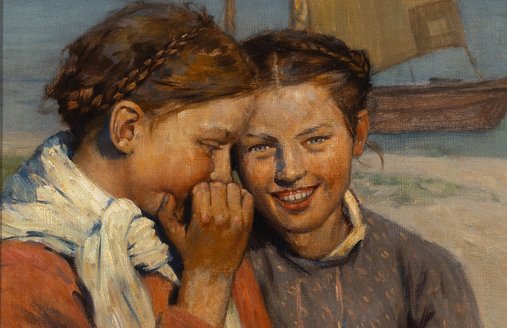 Berthold Genzmer, Kurische Mädchen, undatiert, (c) Sammlung Jelena Kosinova