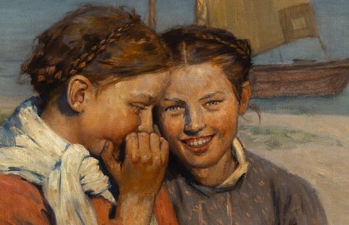 Berthold Genzmer, Kurische Mädchen, undatiert, (c) Sammlung Jelena Kosinova