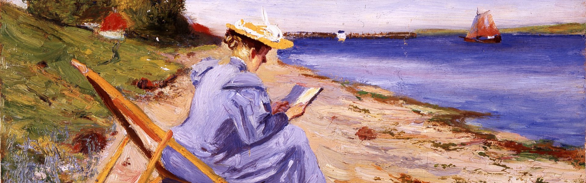 Toni Eckener am Strand bei Rinkenis, Alex Eckener, um 1890