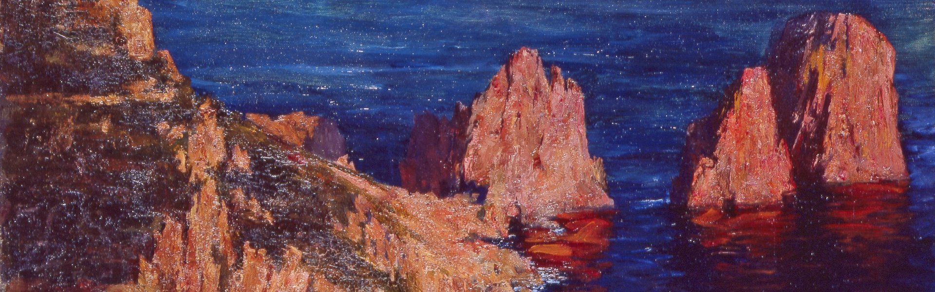 Elise Mahler, Die Faraglioni, 1903/04, Öl auf Leinwand